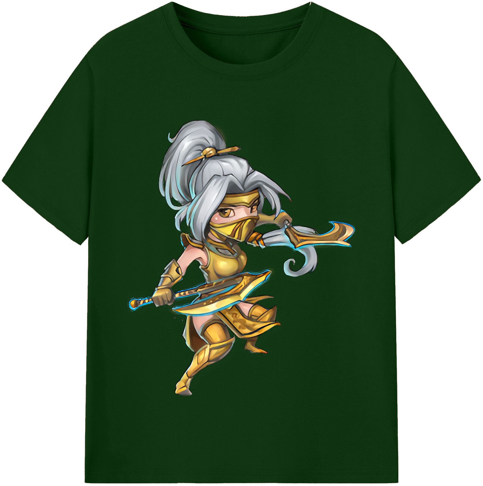 リーグ・オブ・レジェンド League of Legends LOL 綿100％半袖Tシャツ（フロントプリント）